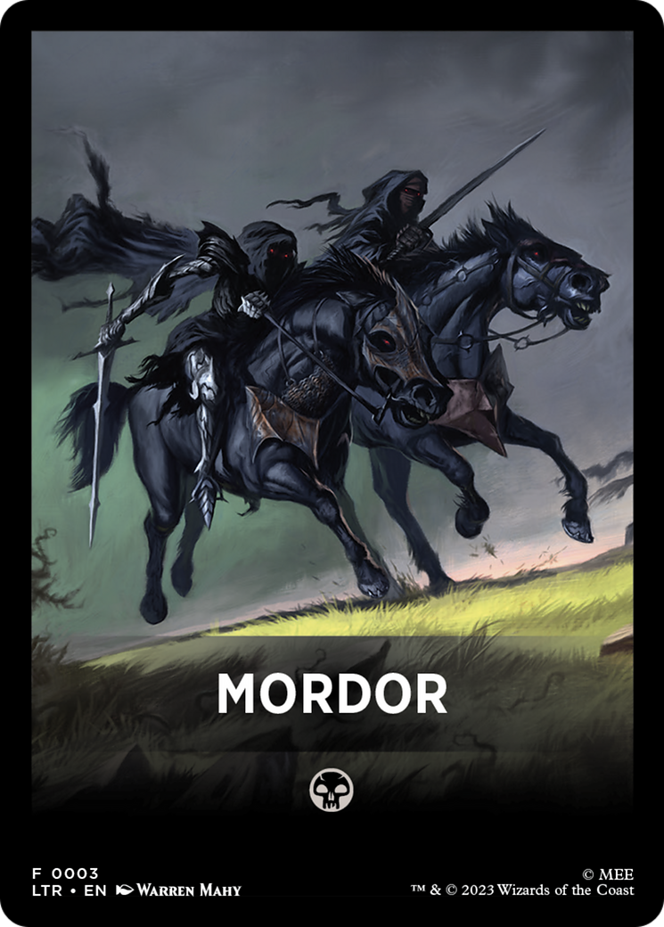 Mordor Theme Card [The Lord of the Rings: Tales of Middle-Earth Tokens] | Tabernacle Games