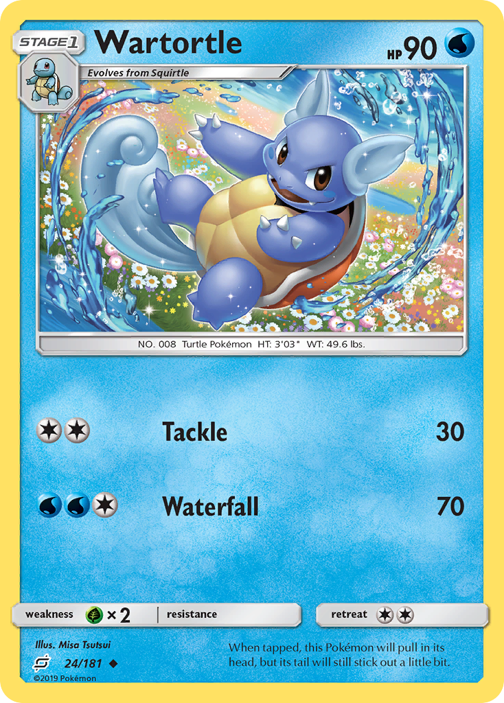 Wartortle (24/181) [Sun & Moon: Team Up] | Tabernacle Games