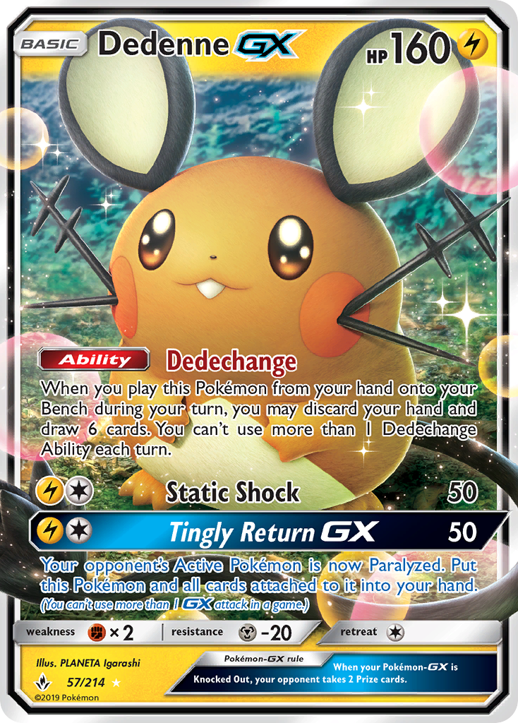 Dedenne GX (57/214) [Sun & Moon: Unbroken Bonds] | Tabernacle Games