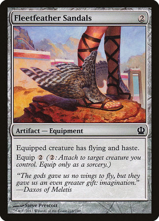 Fleetfeather Sandals [Theros] | Tabernacle Games