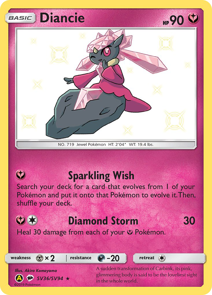 Diancie (SV36/SV94) [Sun & Moon: Hidden Fates - Shiny Vault] | Tabernacle Games