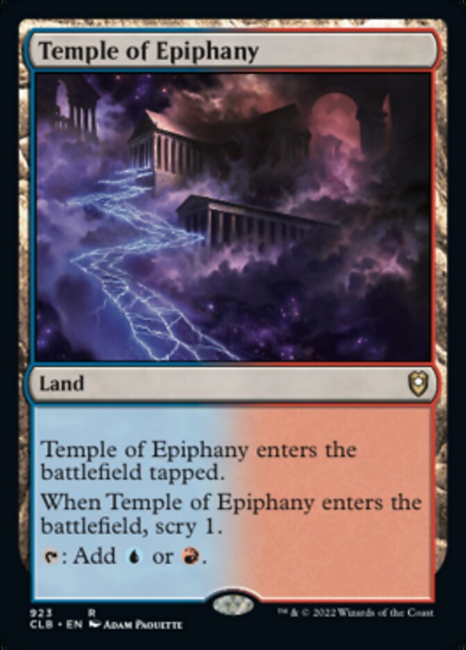 Temple of Epiphany [Commander Legends: Battle for Baldur's Gate] | Tabernacle Games