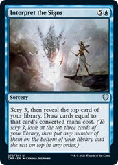 Interpret the Signs [Commander Legends] | Tabernacle Games