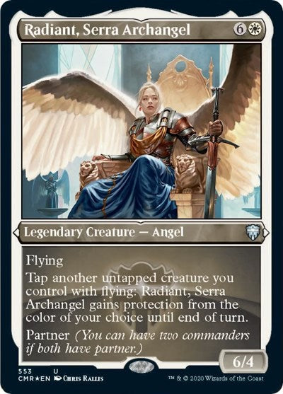 Radiant, Serra Archangel (Foil Etched) [Commander Legends] | Tabernacle Games