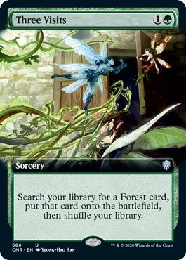 Three Visits (Extended Art) [Commander Legends] | Tabernacle Games