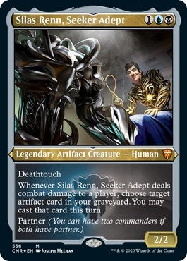 Silas Renn, Seeker Adept (Foil Etched) [Commander Legends] | Tabernacle Games