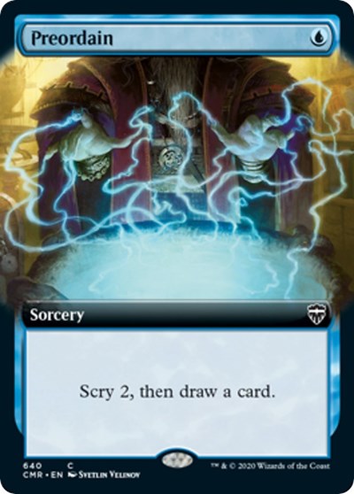 Preordain (Extended Art) [Commander Legends] | Tabernacle Games