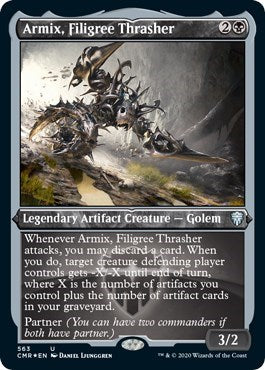 Armix, Filigree Thrasher (Foil Etched) [Commander Legends] | Tabernacle Games