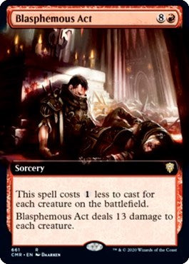 Blasphemous Act (Extended Art) [Commander Legends] | Tabernacle Games