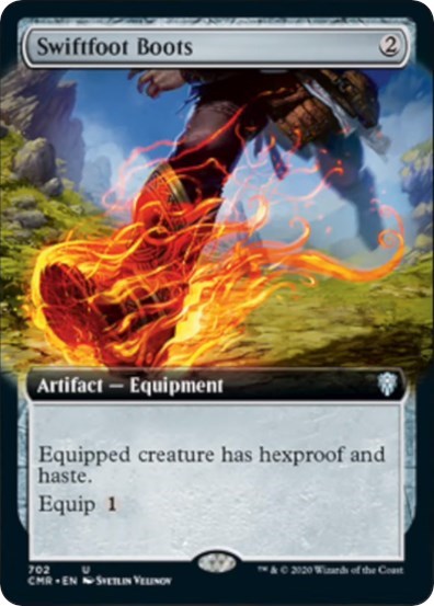 Swiftfoot Boots (Extended Art) [Commander Legends] | Tabernacle Games