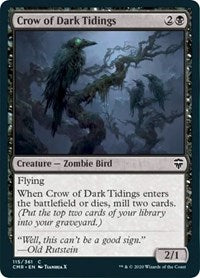 Crow of Dark Tidings [Commander Legends] | Tabernacle Games