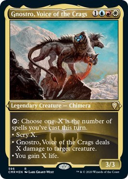 Gnostro, Voice of the Crags (Foil Etched) [Commander Legends] | Tabernacle Games