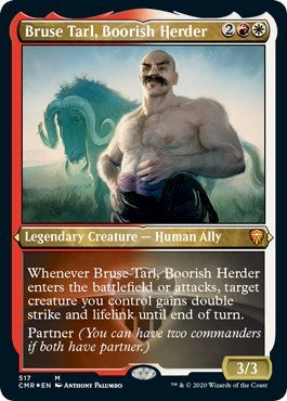 Bruse Tarl, Boorish Herder (Foil Etched) [Commander Legends] | Tabernacle Games