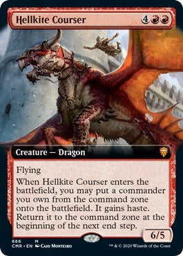 Hellkite Courser (Extended Art) [Commander Legends] | Tabernacle Games