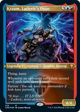 Kraum, Ludevic's Opus (Foil Etched) [Commander Legends] | Tabernacle Games