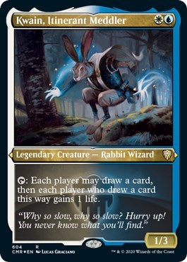 Kwain, Itinerant Meddler (Foil Etched) [Commander Legends] | Tabernacle Games