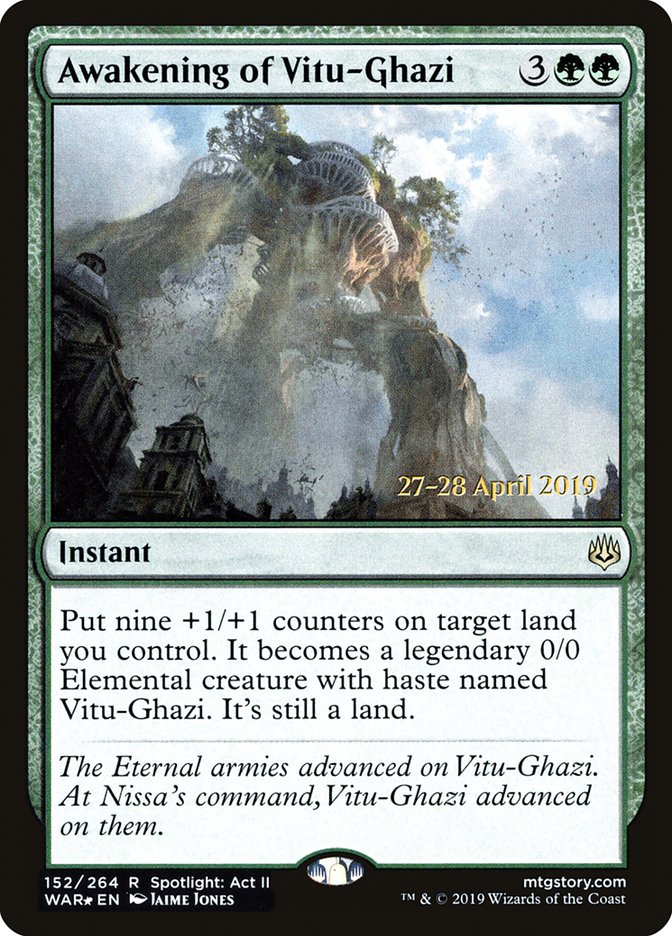 Awakening of Vitu-Ghazi  [War of the Spark Prerelease Promos] | Tabernacle Games