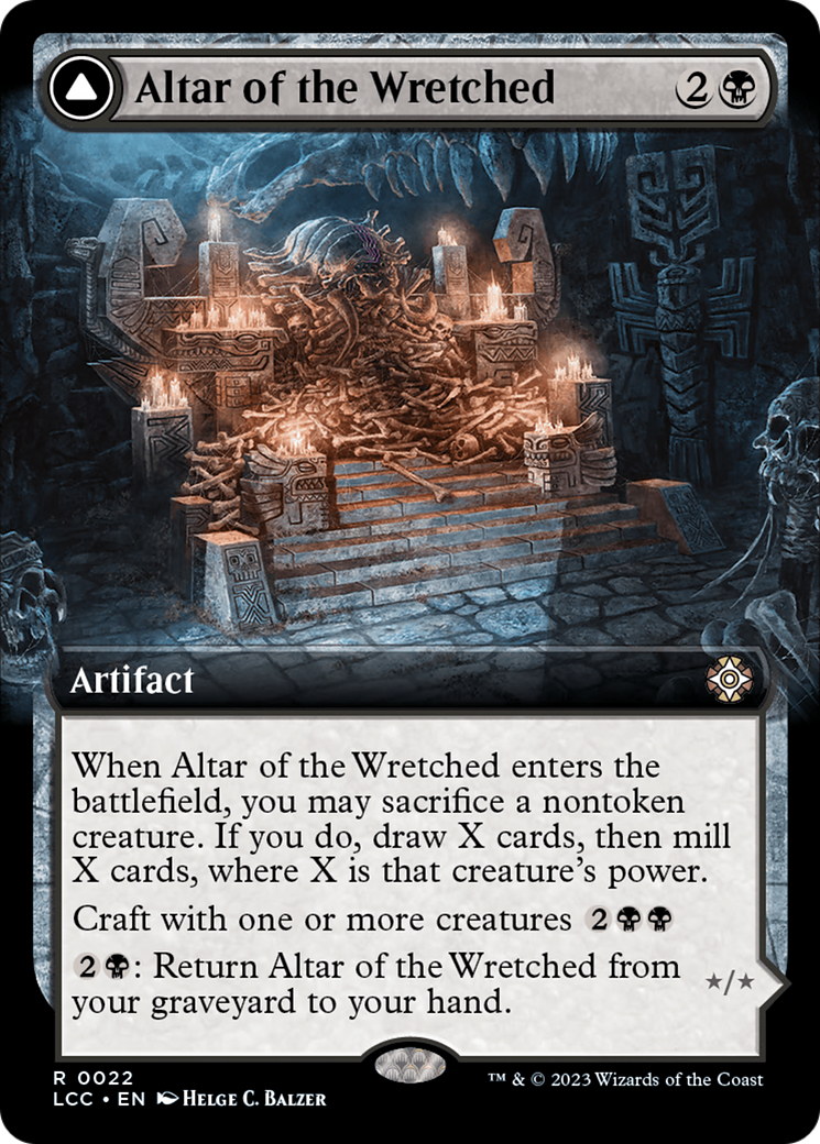 Altar of the Wretched // Wretched Bonemass (Extended Art) [The Lost Caverns of Ixalan Commander] | Tabernacle Games