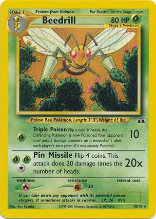 Beedrill (18/75) [Neo Discovery Unlimited] | Tabernacle Games