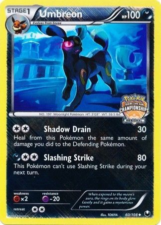 Umbreon (60/108) (Regional Championship Promo) [Black & White: Dark Explorers] | Tabernacle Games