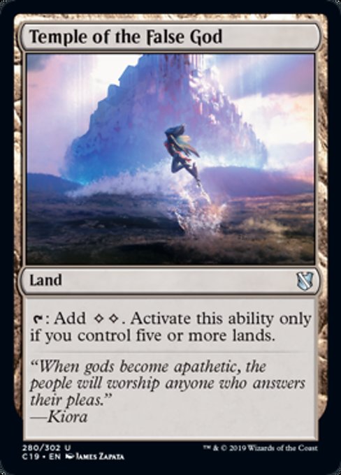 Temple of the False God [Commander 2019] | Tabernacle Games