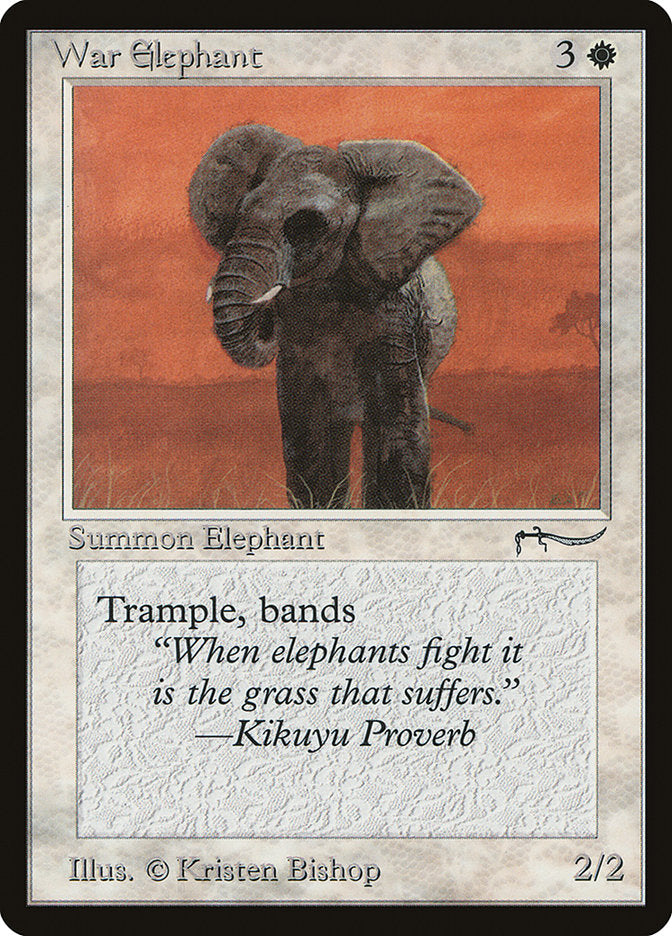 War Elephant (Light Mana Cost) [Arabian Nights] | Tabernacle Games