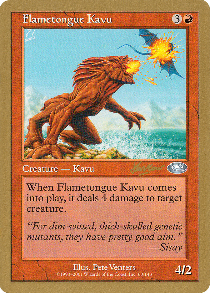 Flametongue Kavu (Sim Han How) [World Championship Decks 2002] | Tabernacle Games