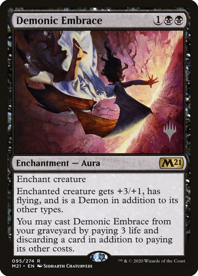 Demonic Embrace (Promo Pack) [Core Set 2021 Promos] | Tabernacle Games