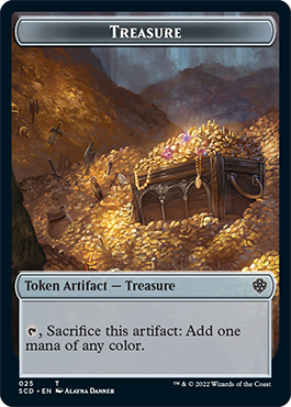 Treasure // Treasure Double-Sided Token [Starter Commander Decks] | Tabernacle Games