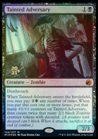 Tainted Adversary [Innistrad: Midnight Hunt Prerelease Promos] | Tabernacle Games