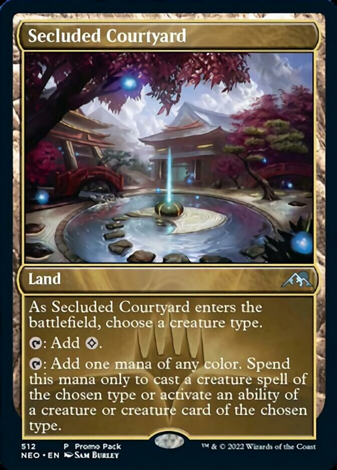 Secluded Courtyard (Promo Pack) [Kamigawa: Neon Dynasty Promos] | Tabernacle Games