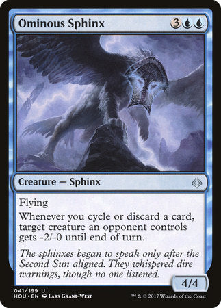 Ominous Sphinx [Hour of Devastation] | Tabernacle Games