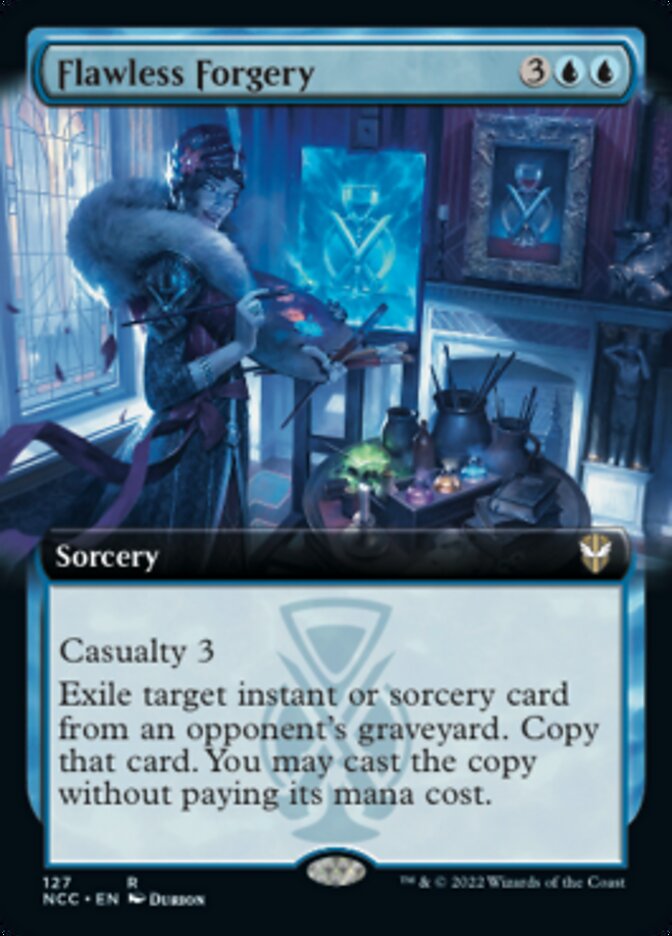 Flawless Forgery (Extended Art) [Streets of New Capenna Commander] | Tabernacle Games