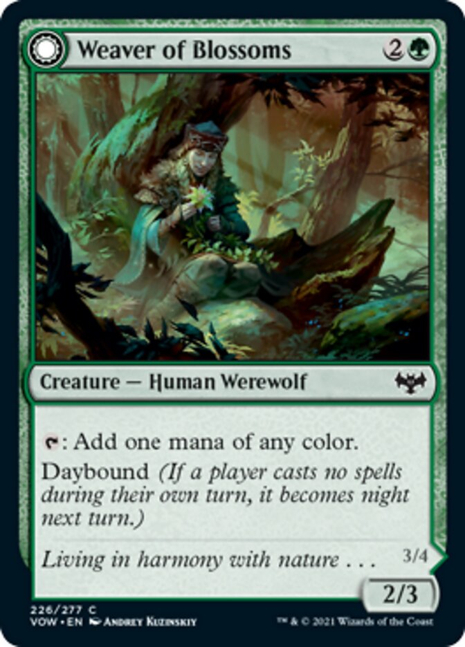 Weaver of Blossoms // Blossom-Clad Werewolf [Innistrad: Crimson Vow] | Tabernacle Games