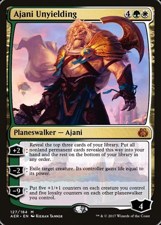 Ajani Unyielding [Aether Revolt] | Tabernacle Games