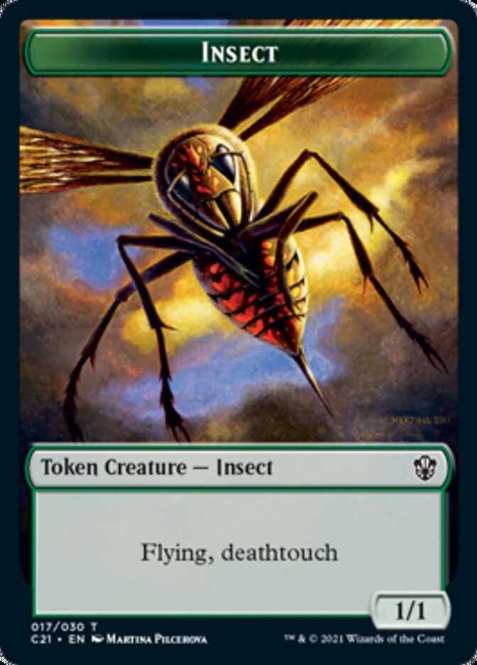Beast (011) // Insect Token [Commander 2021 Tokens] | Tabernacle Games