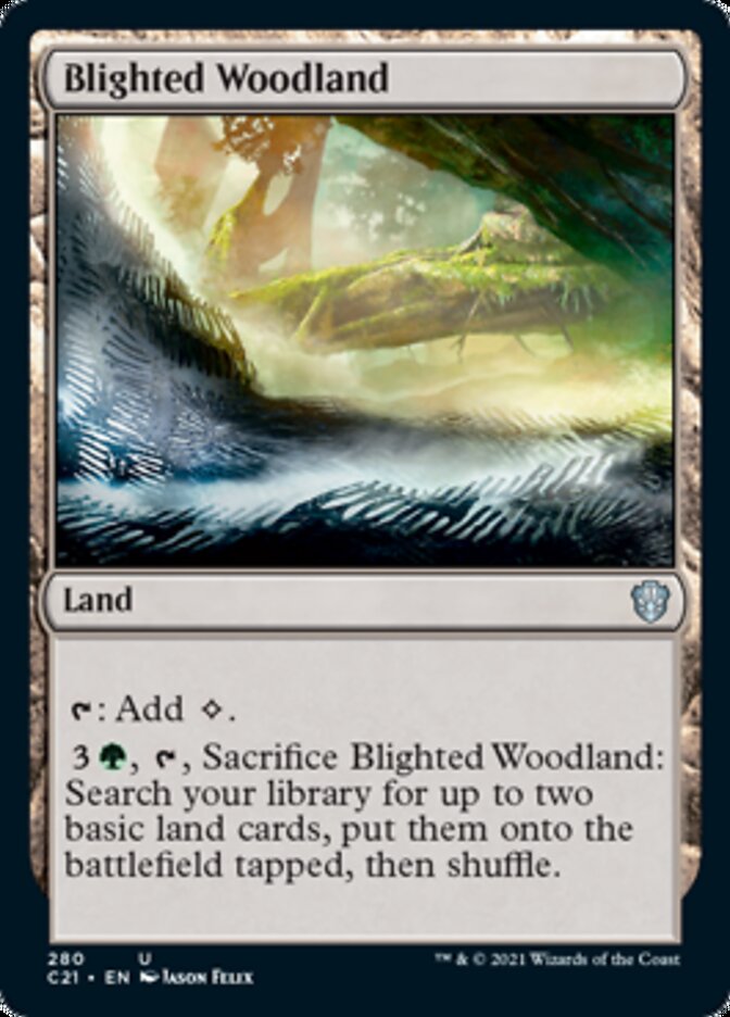 Blighted Woodland [Commander 2021] | Tabernacle Games
