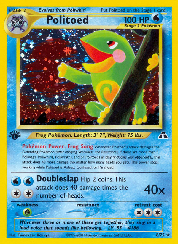 Politoed (8/75) [Neo Discovery 1st Edition] | Tabernacle Games