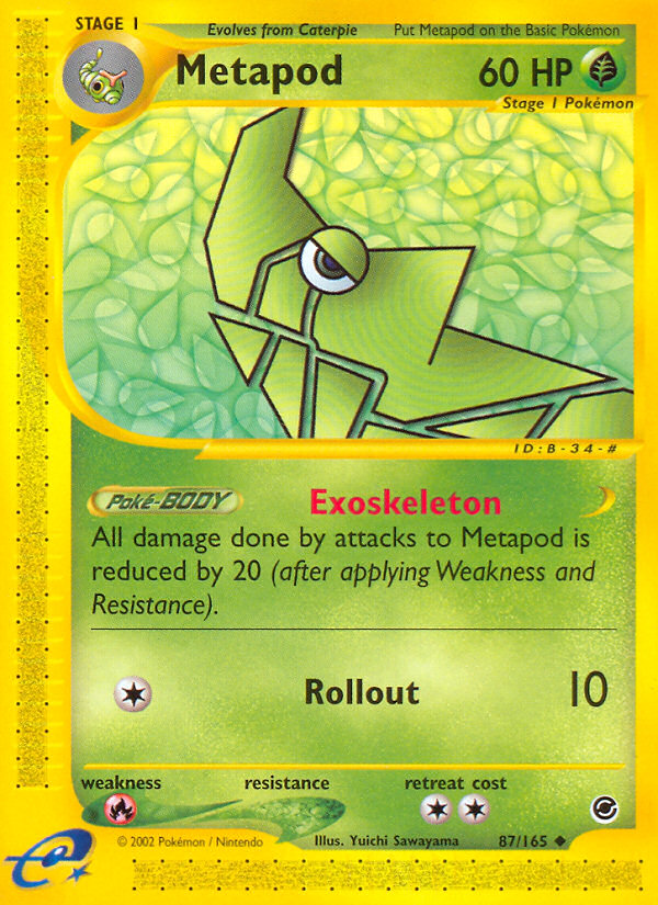 Metapod (87/165) [Expedition: Base Set] | Tabernacle Games