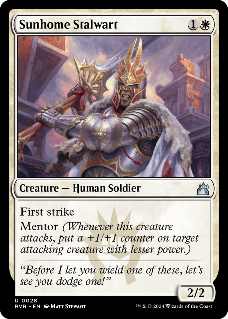 Sunhome Stalwart [Ravnica Remastered] | Tabernacle Games