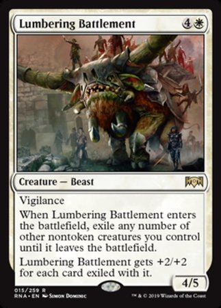 Lumbering Battlement [Ravnica Allegiance] | Tabernacle Games