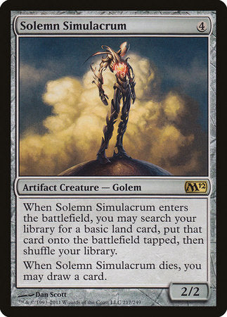 Solemn Simulacrum [Magic 2012] | Tabernacle Games