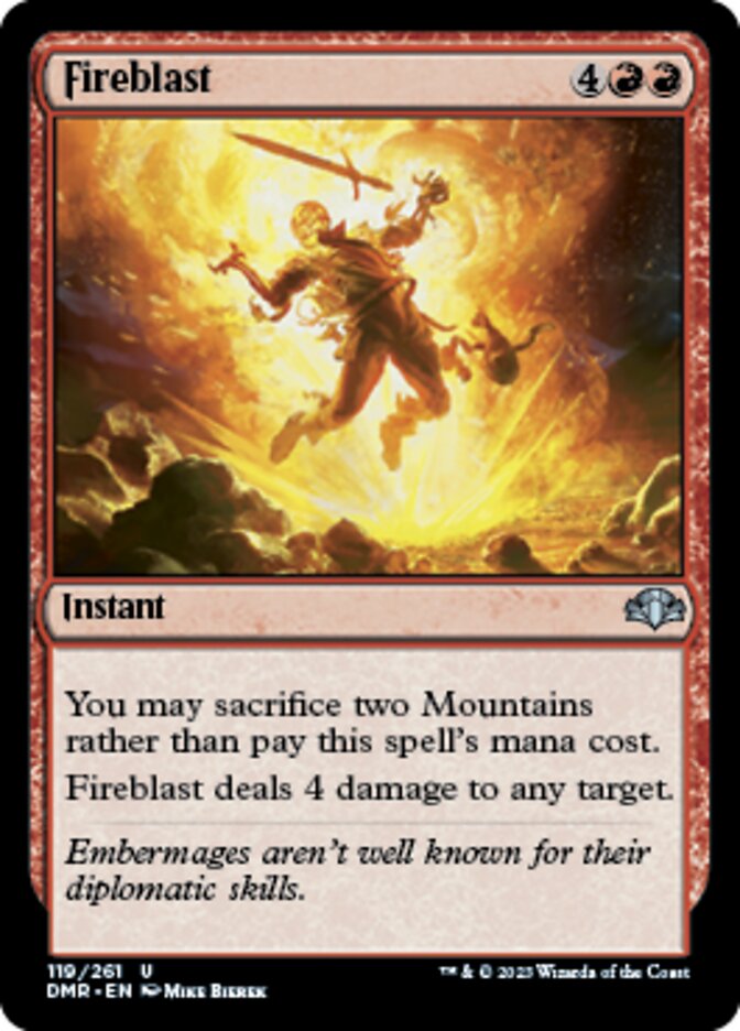 Fireblast [Dominaria Remastered] | Tabernacle Games