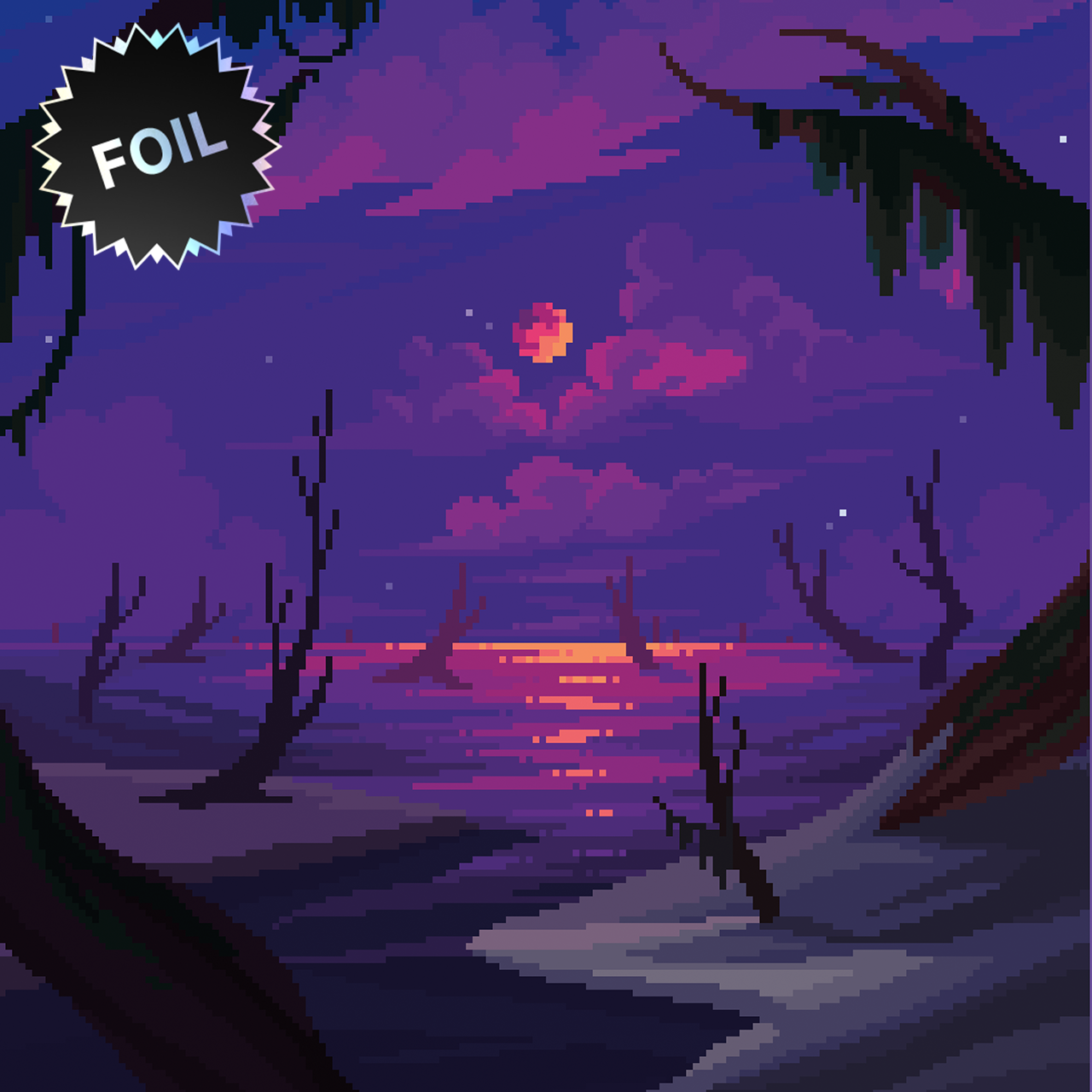Secret Lair: PixelSnowLands.jpg | Foil Edition | Tabernacle Games