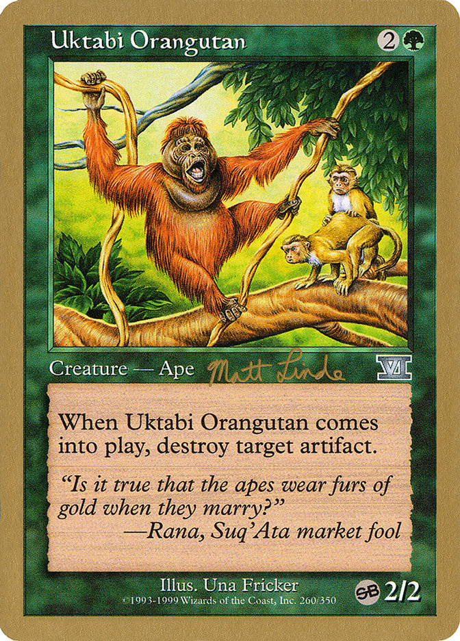 Uktabi Orangutan (Matt Linde) (SB) [World Championship Decks 1999] | Tabernacle Games