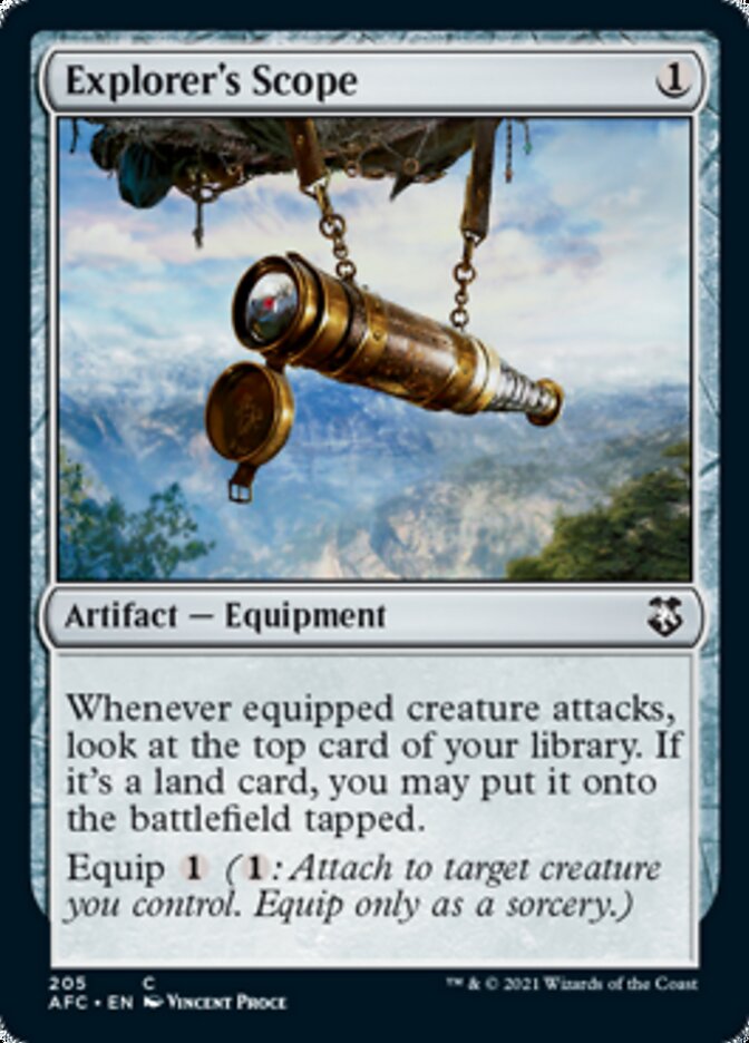Explorer's Scope [Dungeons & Dragons: Adventures in the Forgotten Realms Commander] | Tabernacle Games