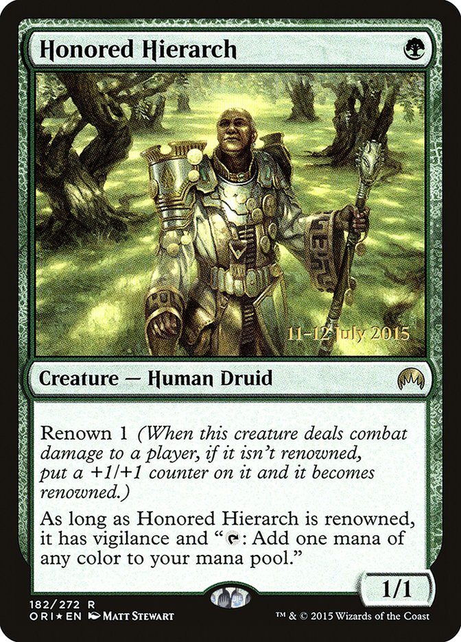 Honored Hierarch [Magic Origins Prerelease Promos] | Tabernacle Games