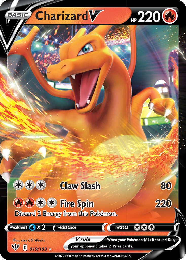 Charizard V (019/189) [Sword & Shield: Darkness Ablaze] | Tabernacle Games