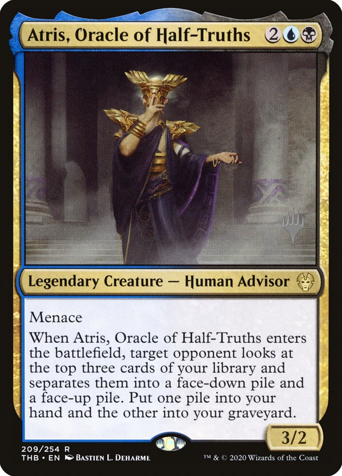 Atris, Oracle of Half-Truths (Promo Pack) [Theros Beyond Death Promos] | Tabernacle Games