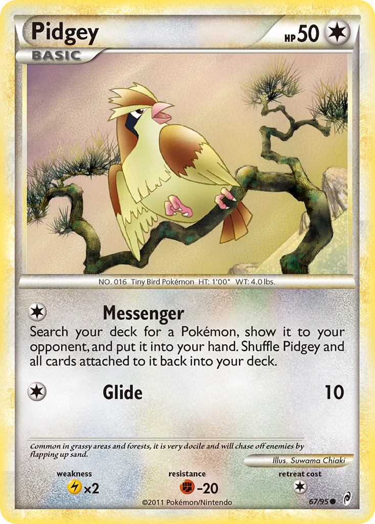 Pidgey (67/95) [HeartGold & SoulSilver: Call of Legends] | Tabernacle Games